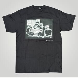 Stussy x Josh Cheuse Beastie Boys Photo T-Shirt Vintage Y2K Mens Medium Black